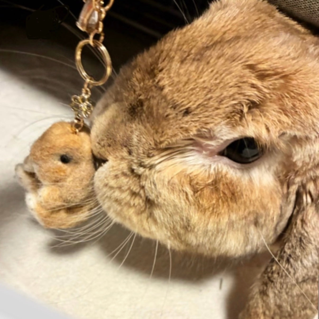 Wool Felt Bunny Bag Charm – Mini Baby Size, Customizable – Keychain / Strap / Ornament