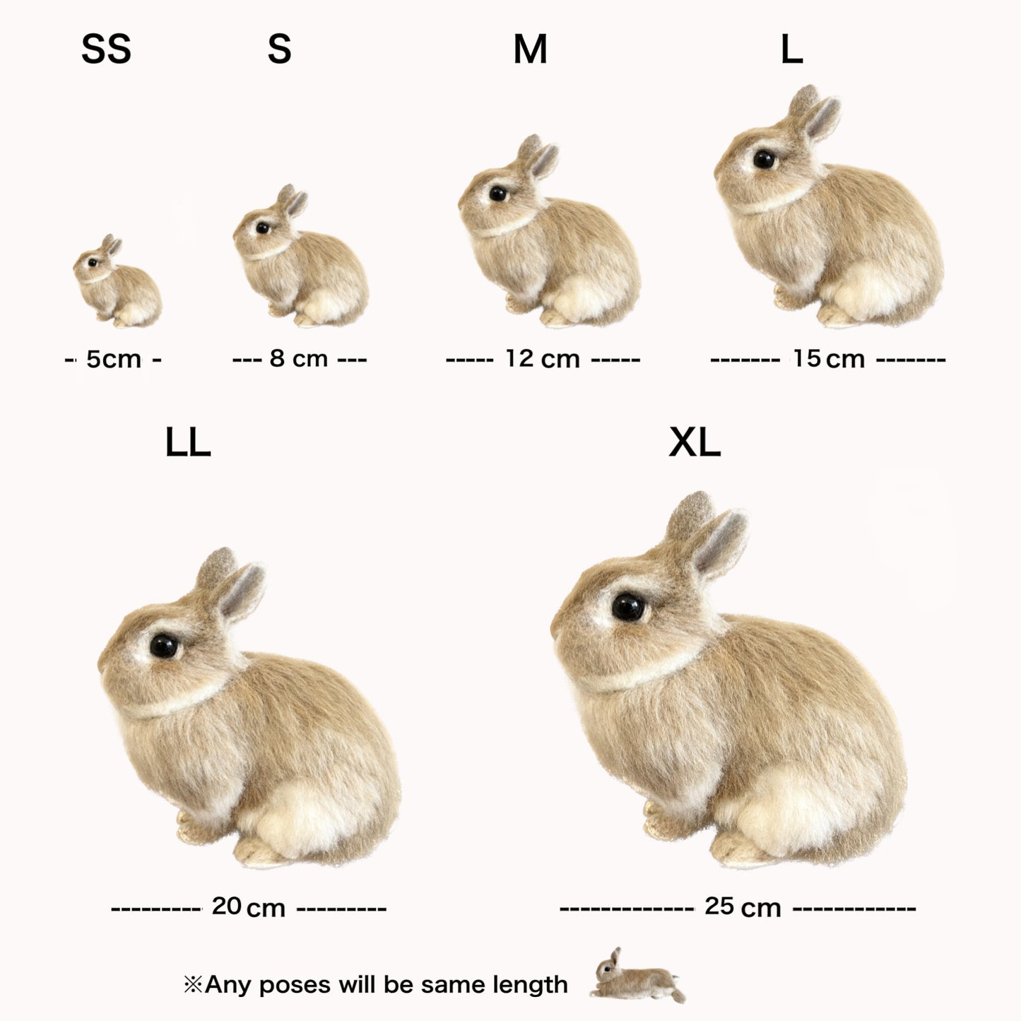 【L】Custom Needle Felted Rabbit, Custom Felt Rabbit, Pet Portrait, Needle Felted Animals, Pet Memorial, Rabbit Lover Gift