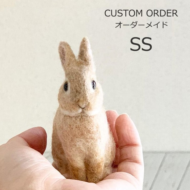 【SS】Custom Needle Felted Rabbit, Custom Felt Rabbit, Pet Portrait, Needle Felted Animals, Pet Memorial, Rabbit Lover Gift