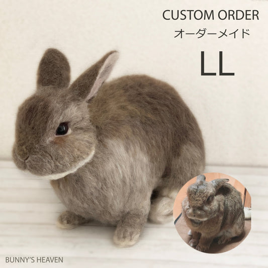 【LL】Custom Needle Felted Rabbit, Custom Felt Rabbit, Pet Portrait, Needle Felted Animals, Pet Memorial, Rabbit Lover Gift