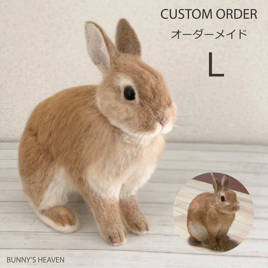 【L】Custom Needle Felted Rabbit, Custom Felt Rabbit, Pet Portrait, Needle Felted Animals, Pet Memorial, Rabbit Lover Gift